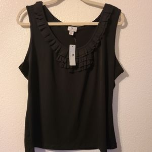 NWT "Worthington" Black Blouse size xl